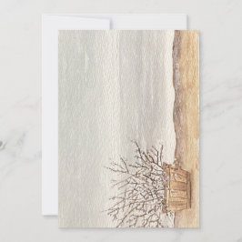 convite para praia com neblina