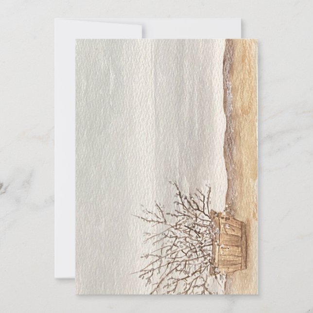 convite para praia com neblina (Frente)