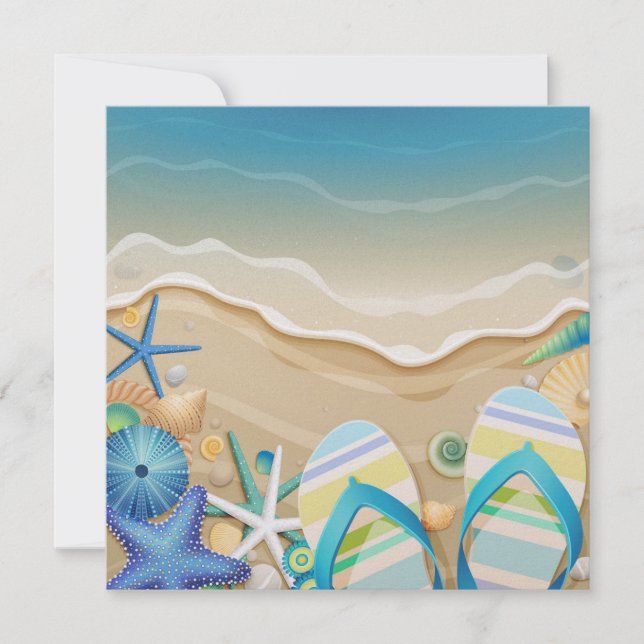 Convite para Praia Paradisíaca (Frente)