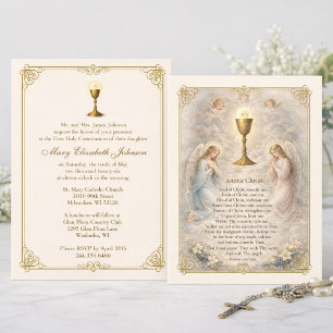 Convite para Primeira Comunhão Anima Christi