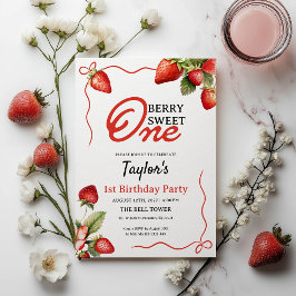 Convite para primeiro aniversario Berry Sweet