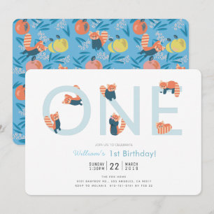 Convite para primeiro aniversario Blue Boy do Red 