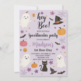 Convite para primeiro aniversario Boo Day | Fantas