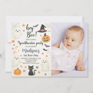 Convite para primeiro aniversario Cute Spooky Ei