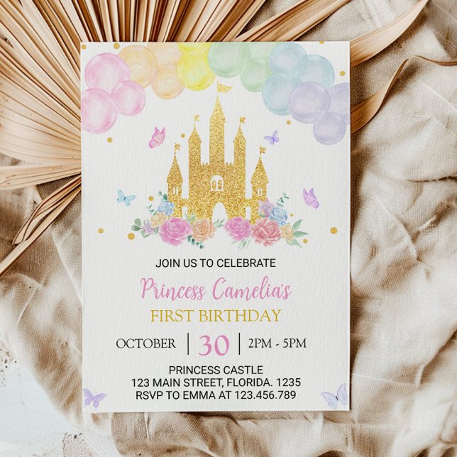 Convite para primeiro aniversario da Princesa Dour (Criador carregado)
