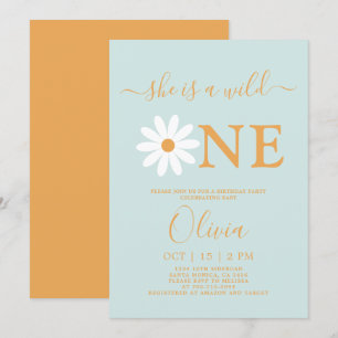 Convite para primeiro aniversario Daisy