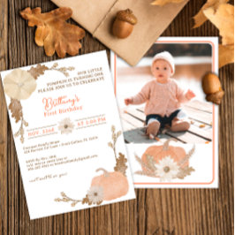 Convite para primeiro aniversario de Abóbora de Aq