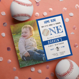 Convite para primeiro aniversario de Beisebol Boni