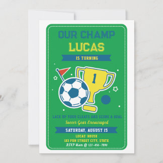 Convite para primeiro aniversario de campeão de fu