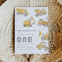 Convite para primeiro aniversario de Construção