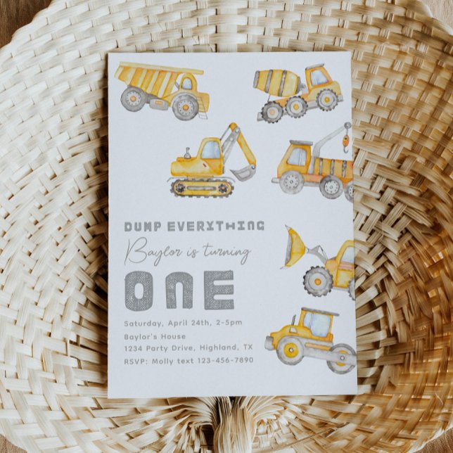 Convite para primeiro aniversario de Construção (Criador carregado)