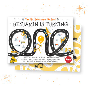 Convite para primeiro aniversario de Estradas de C