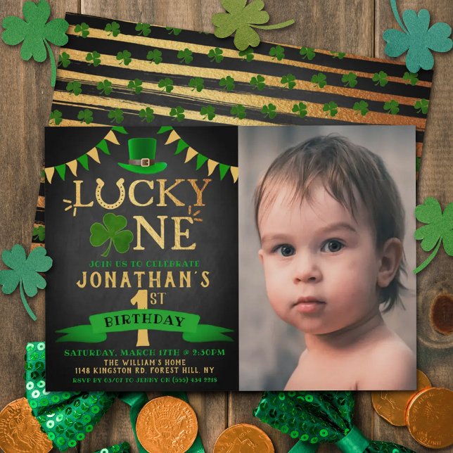 Convite para primeiro aniversario de Fotografia de (Criador carregado)