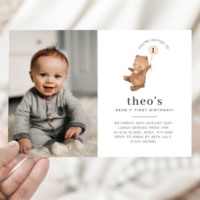 Convite para primeiro aniversario de Fotografia do (Criador carregado)