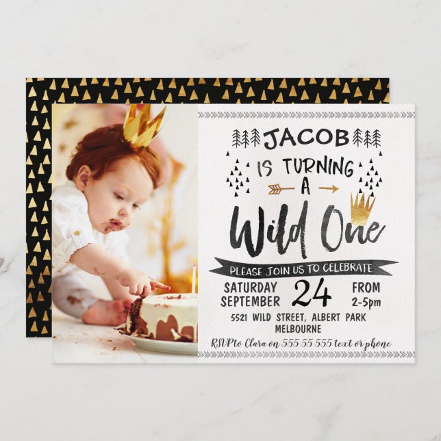 Convite para primeiro aniversario de Fotografia Se (Frente/Verso)