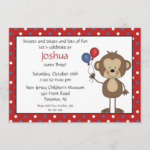 Convite para primeiro aniversario de Garoto de fig