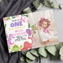 Convite para primeiro aniversario de Menina de Din