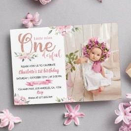 Convite para primeiro aniversario de Menina Maravi