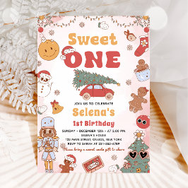 Convite para primeiro aniversario de Natal Sweet O