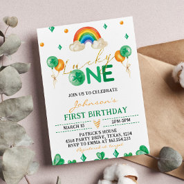 Convite para primeiro aniversario de Patrick, uma 