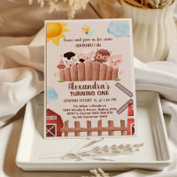 Convite para primeiro aniversario de Quintal de An