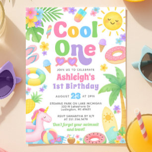Convite para primeiro aniversario de Verão - Legal