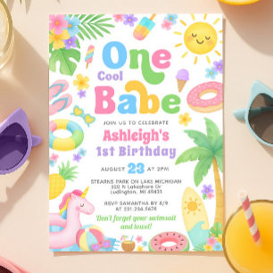 Convite para primeiro aniversario de Verão - Um be