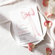 Convite para primeiro aniversario do Arco Coquette