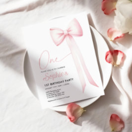 Convite para primeiro aniversario do Arco Coquette