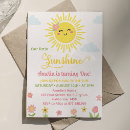 Convite para primeiro aniversario do Partido Sunsh