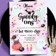 Convite para primeiro aniversario Fantasma de Spoo