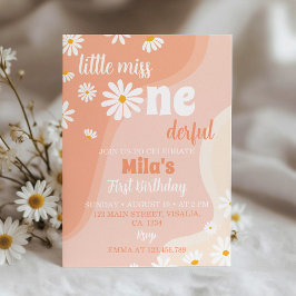 Convite para primeiro aniversario Groovy Boho Dais