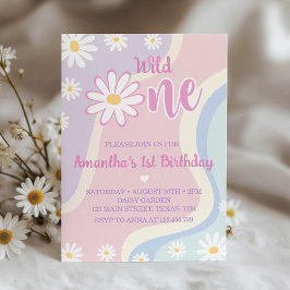 Convite para primeiro aniversario Groovy Boho Dais