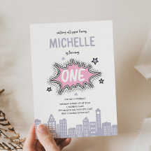 Convite para primeiro aniversario Herói do Livro H