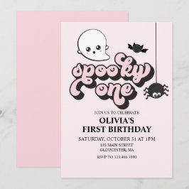 Convite para primeiro aniversario Spooky One Hallo