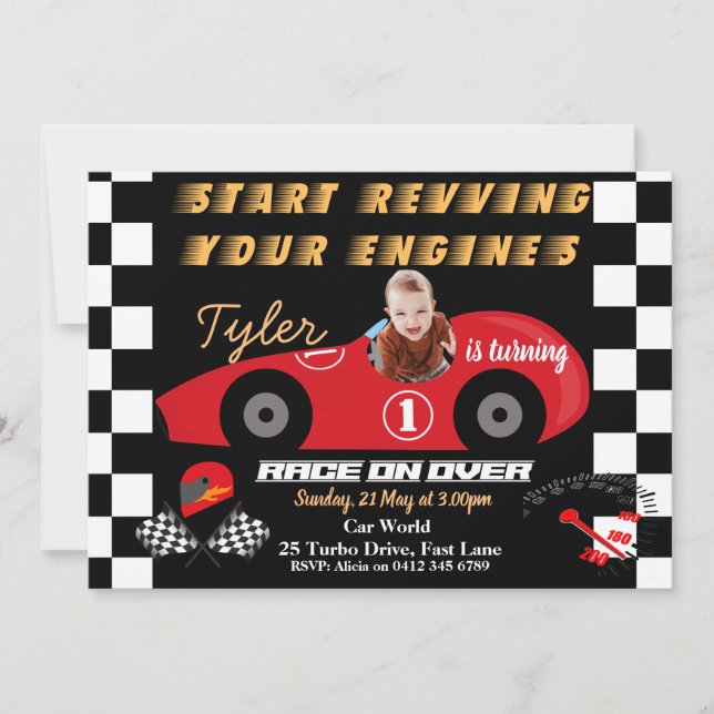 Convite para primeiros aniversarios (Frente)