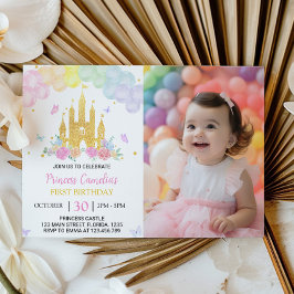 Convite para primeiros aniversarios da Princesa Do