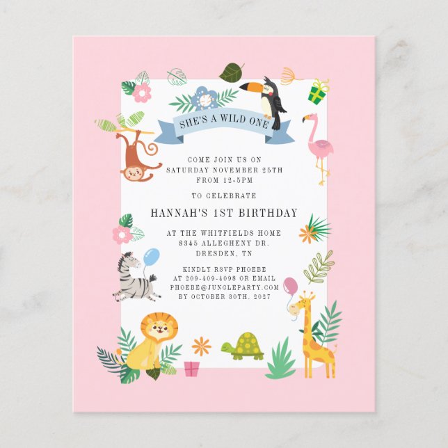 Convite para primeiros aniversarios de animais sel (Frente)