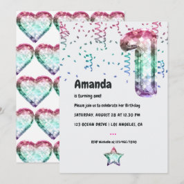 Convite para primeiros aniversarios de Balões de S