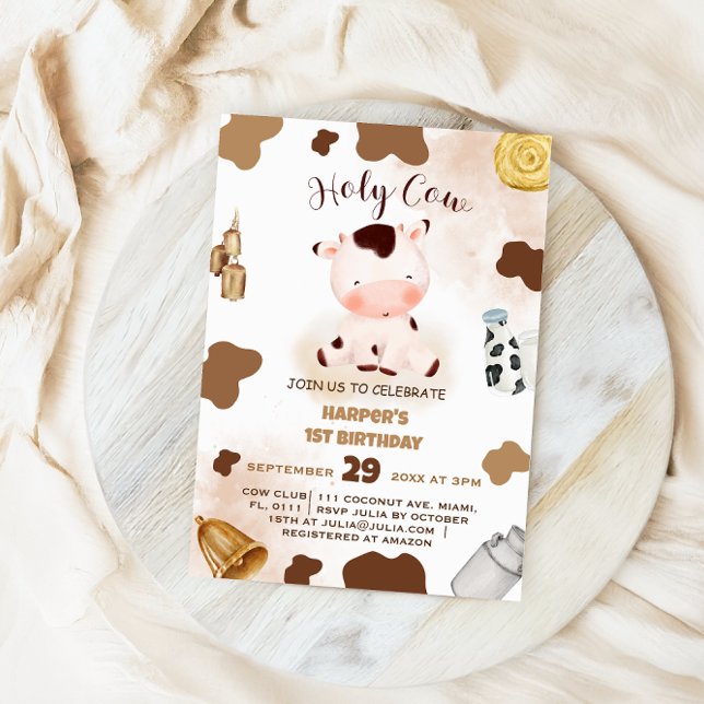 Convite para primeiros aniversarios de Fazenda de  (Criador carregado)