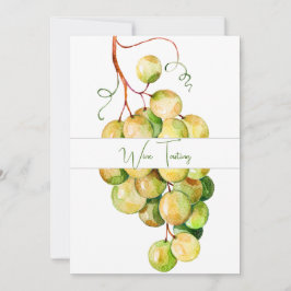 Convite para Prova de Vinho de Uvas Verdes Clássic