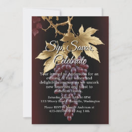 Convite para Prova de Vinhos