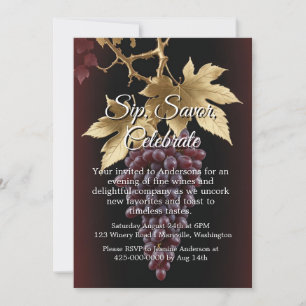 Convite para Prova de Vinhos