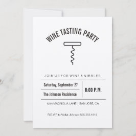 Convite Para Provando De Vinho Da Coleção De Kraft