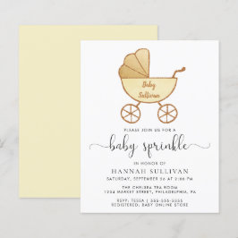 Convite para pulverização de bebê de Carruagem ama