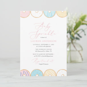 Convite para pulverização de bebê rosquinha