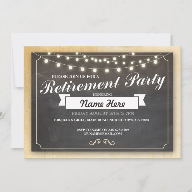 Convite para Quadros de Chalkboard Reformados da V (Frente)