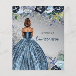 Convite para Quinceañera, Coletor Azul de Orçament