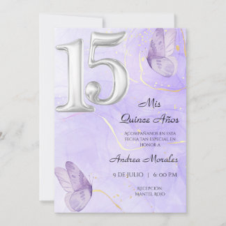 Convite para Quinceañera, Mis Quince 15 años
