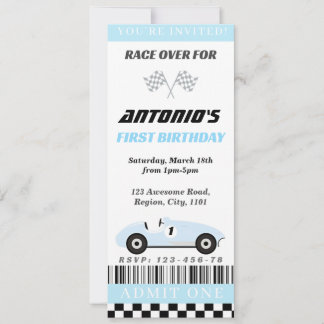 Convite para Raça Azul Bebê